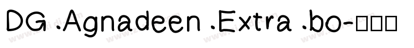 DG Agnadeen Extra bo字体转换